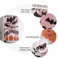 thumbnail image 6 of Halloween Pumpkin Yellow Black Bat Pink Texture Shower Curtain Set ，Waterproof Fabric Shower Curtains Shower Curtains for Bathroom,Bathroom Decor 36"x72", 6 of 6