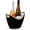 Black, variant on Clear Acrylic Ice Bucket with Handles, 3-Liter Capacity, Durable Wine and Champagne Bucket, Perfect Ice Buckets for Parties, BBQs, Weddings, Picnics, Holidays, Outdoors, 8.75" x 8.25", Set of 1