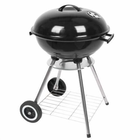 18" Round Kettle Charcoal BBQ - 18 Inch Barbecue Grill Oven With Wheel