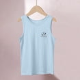 thumbnail image 6 of HAOTAGS Big Boys Sleeveless Tank Top(3-13) Summer Soft Rib-Knit Round-Neck Casual Layering Top Sky Blue Size 4-5 Years, 6 of 8