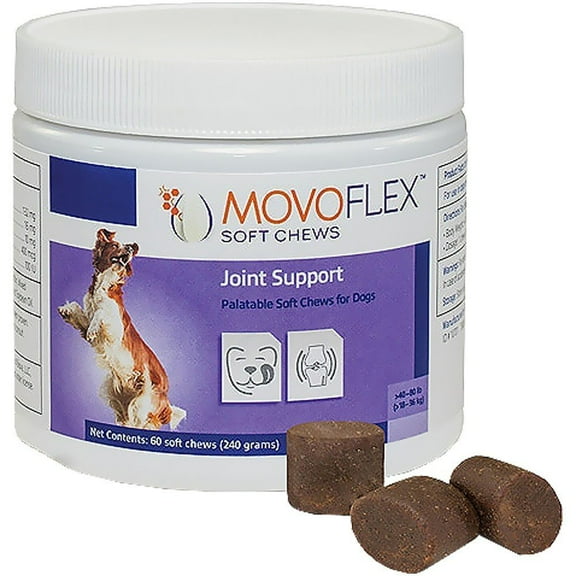 MOVOFLEX Joint Support Supplement Soft Chews for Dogs, 60 Chews