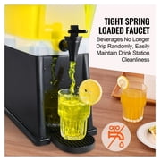 3 Gallon Beverage Dispenser - Plastic Drink Dispenser with Spigot & Stand - Iced Tea, Juice, Water - for Parties, Restaurants, Hotels