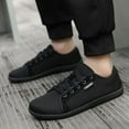 thumbnail image 5 of Canvas Sneaker Slip On Non Slip Casual Shoes Lace Up Canvas Low Top White Shoes Loafers Fashion Black Sneaker, 5 of 12