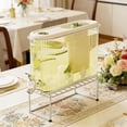 thumbnail image 4 of Plastic Drink Dispenser, Large Capacity Beverage Container With Built-In Spigot and Sealing Lid, for Home Kitchen and Party Use, Green, 4 of 7