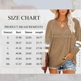 thumbnail image 3 of TEMOFON Sweatshirts for Women Long Sleeve Shirts Fall Tops Clothing Color Block V Neck Pullover Tunic Tops T Shirt Casual Dressy Blouses Khaki Tops, 3 of 7