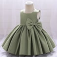 thumbnail image 1 of Vestido de princesa para niños Vestido de bebé de un año Vestido de niña con lazo para banquete de cumpleaños Vestido de actuación, 1 of 6