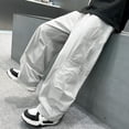 thumbnail image 4 of Swanpen Boys Cargo Pants Elastic Summer Loose Fit Lightweight Trousers, Drawstring Sweatpants for Kids 5-15Y Grey, 4 of 6