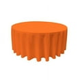 thumbnail image 2 of LA Linen Polyester Poplin Tablecloth 108-Inches Round, Orange, 2 of 2