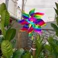 thumbnail image 6 of Elainilye 6Pcs Sparkling Windmills with Stake, Rainbow Reflective Garden Spinner, Outdoor Yard Decor for Lawn, Bedroom, Birthday Party, Patio, Landscape Decoration, 6 of 6