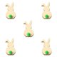 thumbnail image 2 of Billuyoard Paquete de 5 rebanadas de de conejo exquisitas decoraciones de Pascua estilo Simple Scrapbooking manualidades cumpleaños DIY Kits para Type1 NO1, 2 of 6