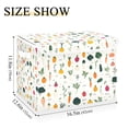 thumbnail image 5 of Yayeee Collapsible Cube Storage Bin with Lid Fabric Closet Decorative Basket with Handles, Beige Vegetables Pattern, 5 of 7