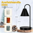 thumbnail image 6 of Beslands Electric Serenity Candle Warmer Lamp - Timer & Dimmable Light, 2 Bulbs,No Smoke Scented Wax Melter for Various Jars  Modern Vintage Decor, Moth Black for mothers' day gift, 6 of 6