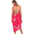 thumbnail image 3 of HAPPY BAY Women's Beachwear Summer Bikini Wraps Beach Wrap Swim Cover up Swimwear Skirt Bathing suit Swimsuit Sarong Coverups for Women One Size Red, Palm Tree, 3 of 5