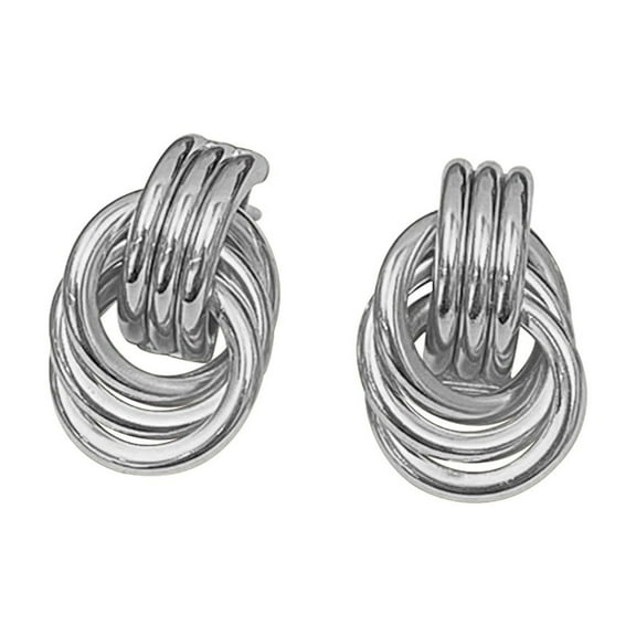 SUSHANG Metal Twist Earrings Chunky Gold Earrings for Women Large Knot Earrings Geometric Dangle Drop Earrings Trendy Jewelry Gift