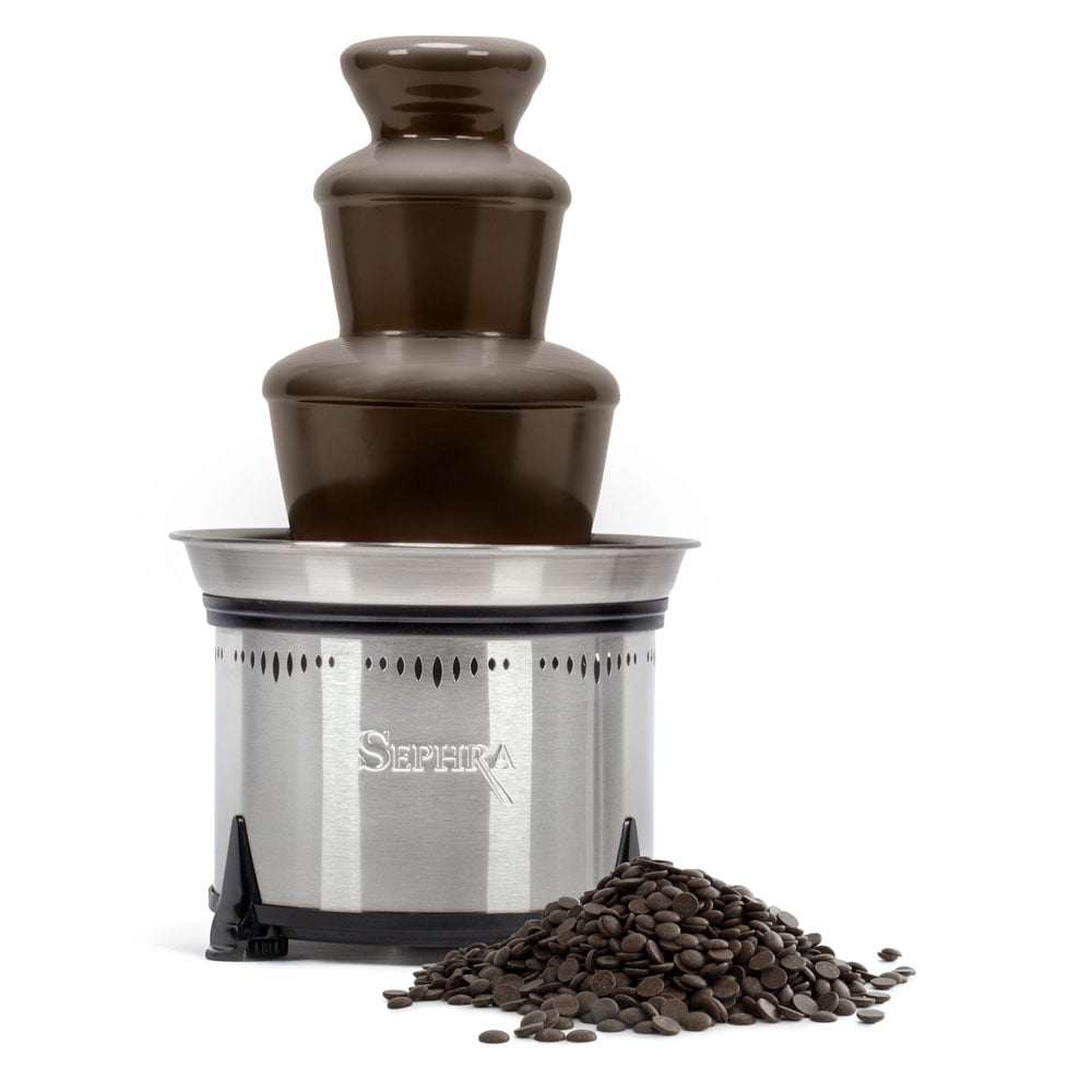 Sephra Belgian Dark Chocolate, 2lb Microwavable Bag - Fountain-Ready: 61.9% Cocoa- Chocolate Fountain Chocolate