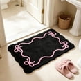 thumbnail image 7 of Bow Knot Bath Mat, Soft Absorbent Artificial Rug for Bathroom Floor, Non-Slip Bedroom Home Decor Entryway Mat, Indoor Living Room Display Enhancement, 15.75" x 23.62", KTFgvq, 7 of 7