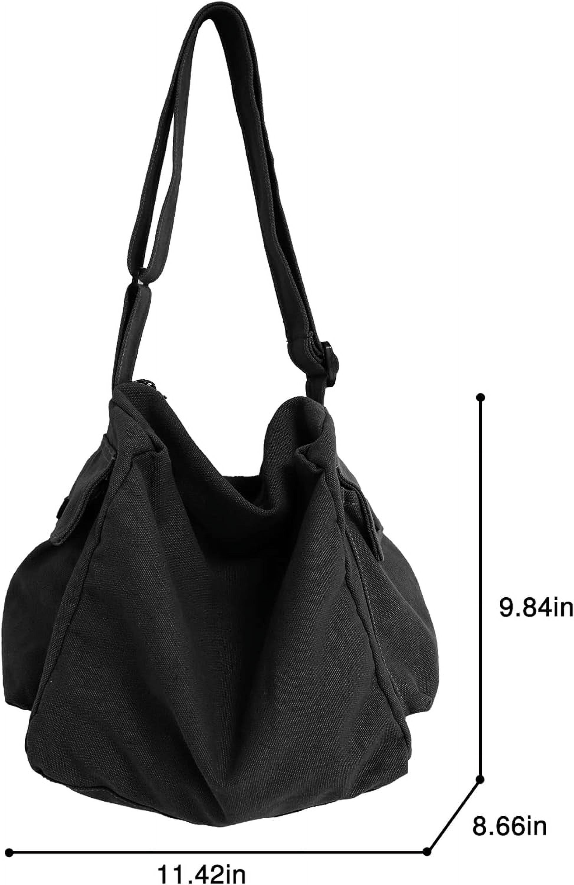 GZhLonKiMa Canvas Tote Bag Hobo Crossbody Handbag Big