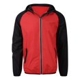 thumbnail image 1 of AWDis Just Cool - Chaqueta cortavientos en contraste para hombre (Rojo Fuego/Negro Azabache), 1 of 2