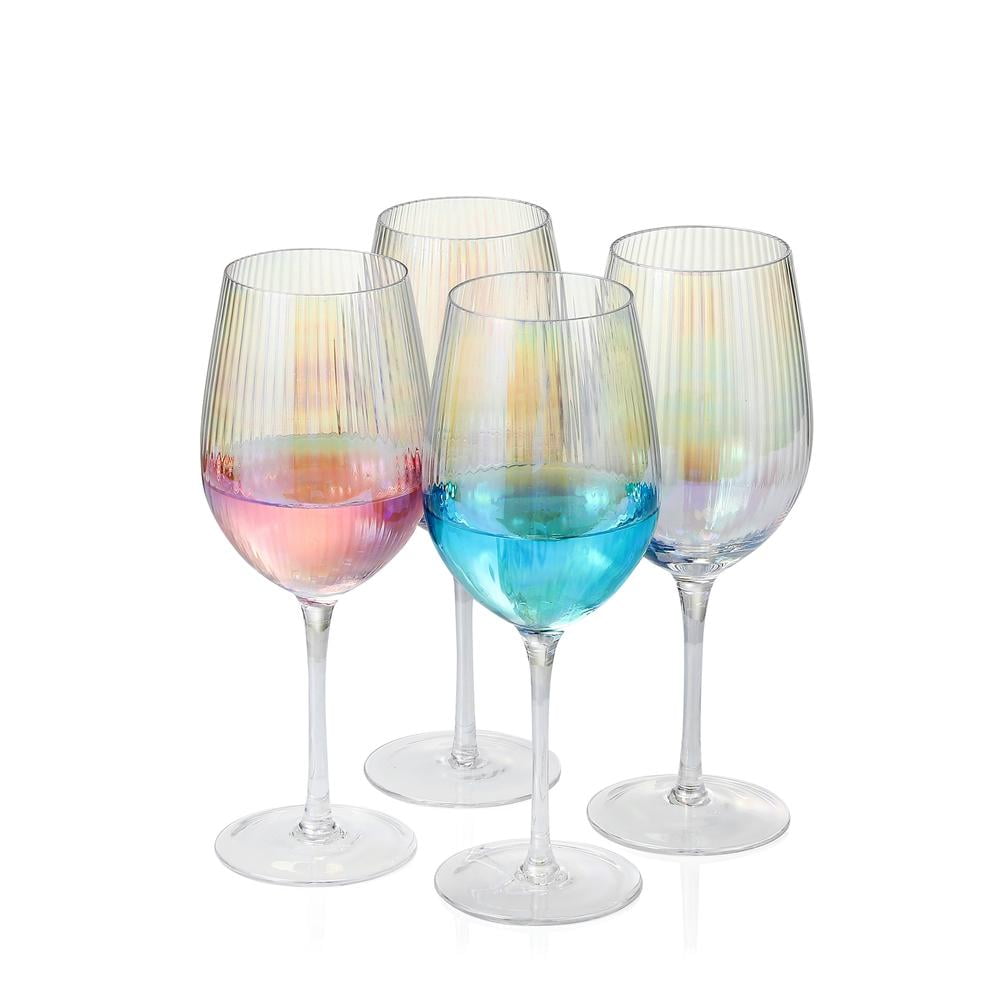 Clear Iridescent Wine Glass - 2 Pack — Cali & Caro