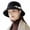 Black -AH09, variant on Dwellite Women Cloche Hat Winter Church Hat with Lightweight Solid Casual Wide Brim Hats Khaki