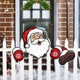 thumbnail image 6 of Christmas Fence Decoration, Outdoor Holiday Decor, Hollow Panel Santa Claus Hanging Sign for Patio and Garden Ambiance, Multicolor Pvc, 6 of 7