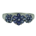 thumbnail image 2 of 1.28 Ctw Tanzanite Gemstone 925 Sterling Silver Women Love Engagement Ring (Sterling Silver, 5.5), 2 of 8