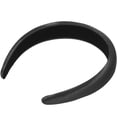 thumbnail image 4 of Diadema de satén ancha Women Women Band de la cabeza lisa Banda para la banda para el cabello DIY ACCESORY, 4 of 6