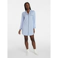 thumbnail image 2 of Joyspun Women's Dreamy Soft Collection Long Sleeve Sleepshirt, Sizes S-4X, 2 of 6