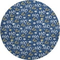 thumbnail image 2 of Addison Rugs Mayfield Premium Machine Washable Transitional Holiday Navy Round Rug, 8' x 8', 2 of 6