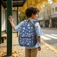 thumbnail image 6 of Police and Traffic Cone Blue Pattern 17" School Backpacks for Teens,Waterproof Oxford Fabric,S-Shape Padded Straps for School,Travel,Hiking,Camping, 6 of 6