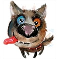thumbnail image 3 of Ambesonne Animal Duvet Cover Sets, Funny Dog Puppy, 2-King, Orange Cocoa Blue, 3 of 6