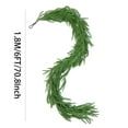 3PCS,6FT Christmas Garlands Norfolk Pine Garland Realistic Artificial
