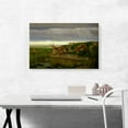 thumbnail image 2 of ARTCANVAS Deer on the Prairie Canvas Art Print by William Holbrook Beard - Size: 26" x 18" (0.75" Deep), 2 of 9