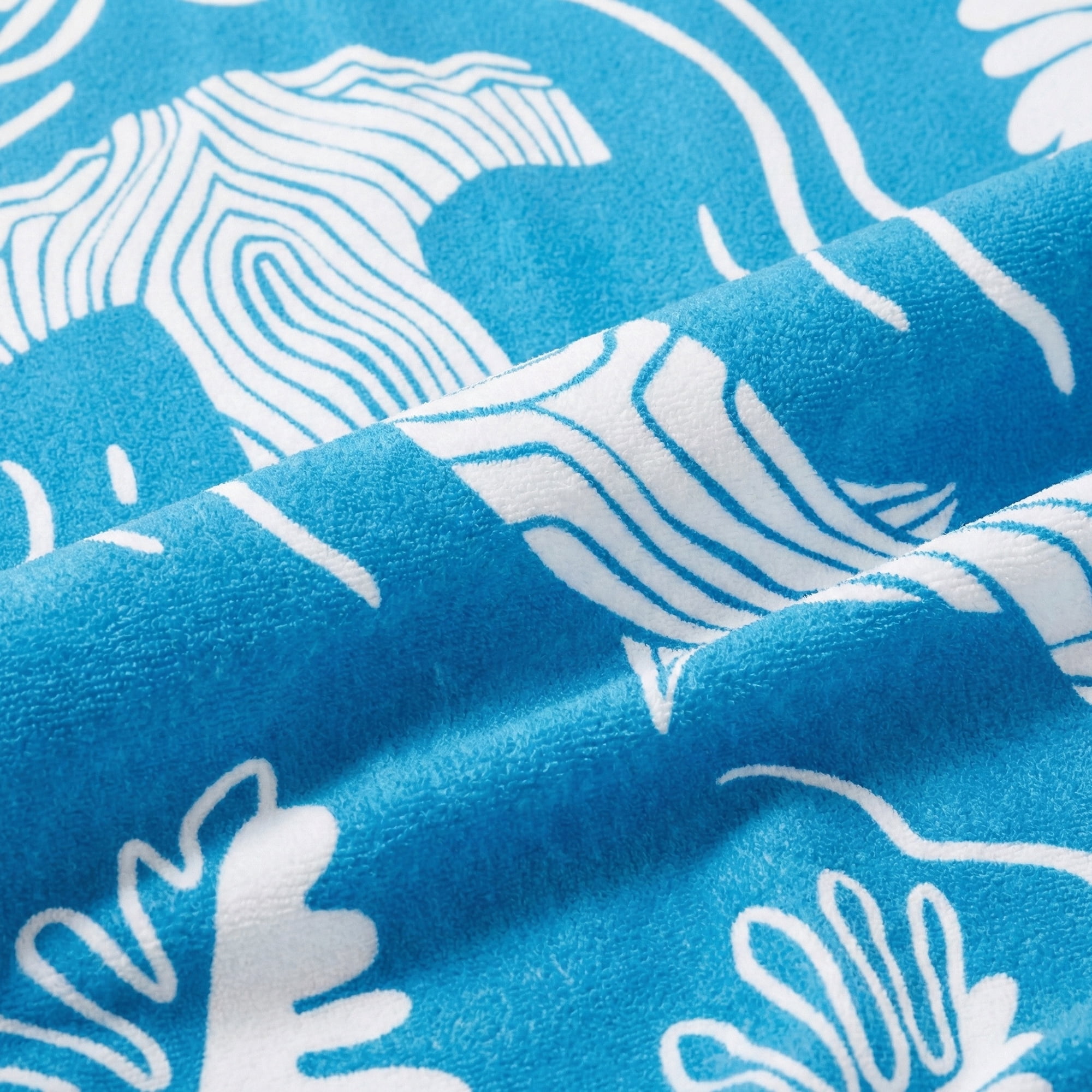 Unique Bargains Sand Free Absorbent Dolphin Print Beach Towel Light Green 63" x 31"