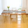 thumbnail image 3 of Yayeee Table Runner 70 inches Long for Home Kitchen Rectangle Dining Table Holiday Party Decoration, Gray Leopard Pattern, 3 of 7