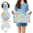 thumbnail image 5 of Yayeee Foldable Storage Basket for Shelves with Handles Waterproof Cloth Bins, Cute Rabbits, 5 of 7