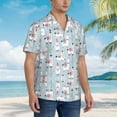 thumbnail image 5 of Llama Hawaiian Shirts For Men, Summer Short-Sleeve Relaxed-Fit Button-Down Shirts Xx-Large, 5 of 9