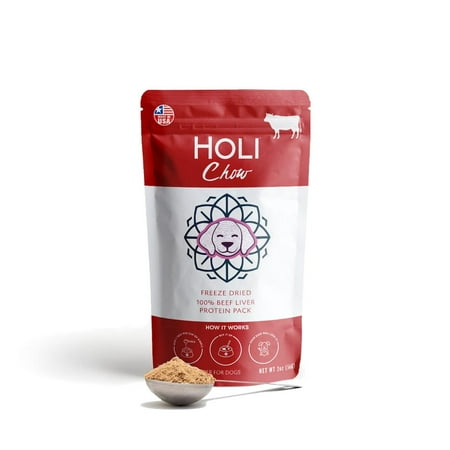 UPC: 0850020648184 | HOLI Beef Liver Single Ingredient Dog Food Protein Pack Topper – Made in USA Only – Human-Grade Freeze Dried Dog Food Mix in Topping – Grain Free Gluten Free Soy Free – 100% All Natural
