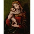 thumbnail image 3 of Giovanni Pietro Rizzi Pedrini 15x18 Black Modern Framed Museum Art Print Titled - Madonna and Child, 3 of 5