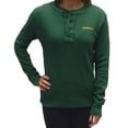 thumbnail image 4 of Oregon Duck Green Waffle-Knit Adult Women Thermal Long Sleeve Shirt (Size XXL), 4 of 4