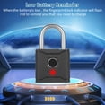 thumbnail image 3 of T1004D Smart BT Fingerprint Padlock Rechargeable Keyless 20 Fingerprints Emergency Unlocking Easy Operation IP65 Waterproof, 3 of 8