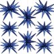 thumbnail image 1 of Globos de foil estrella azul marino Wrbin, 8 piezas, 27/22", 1 of 7