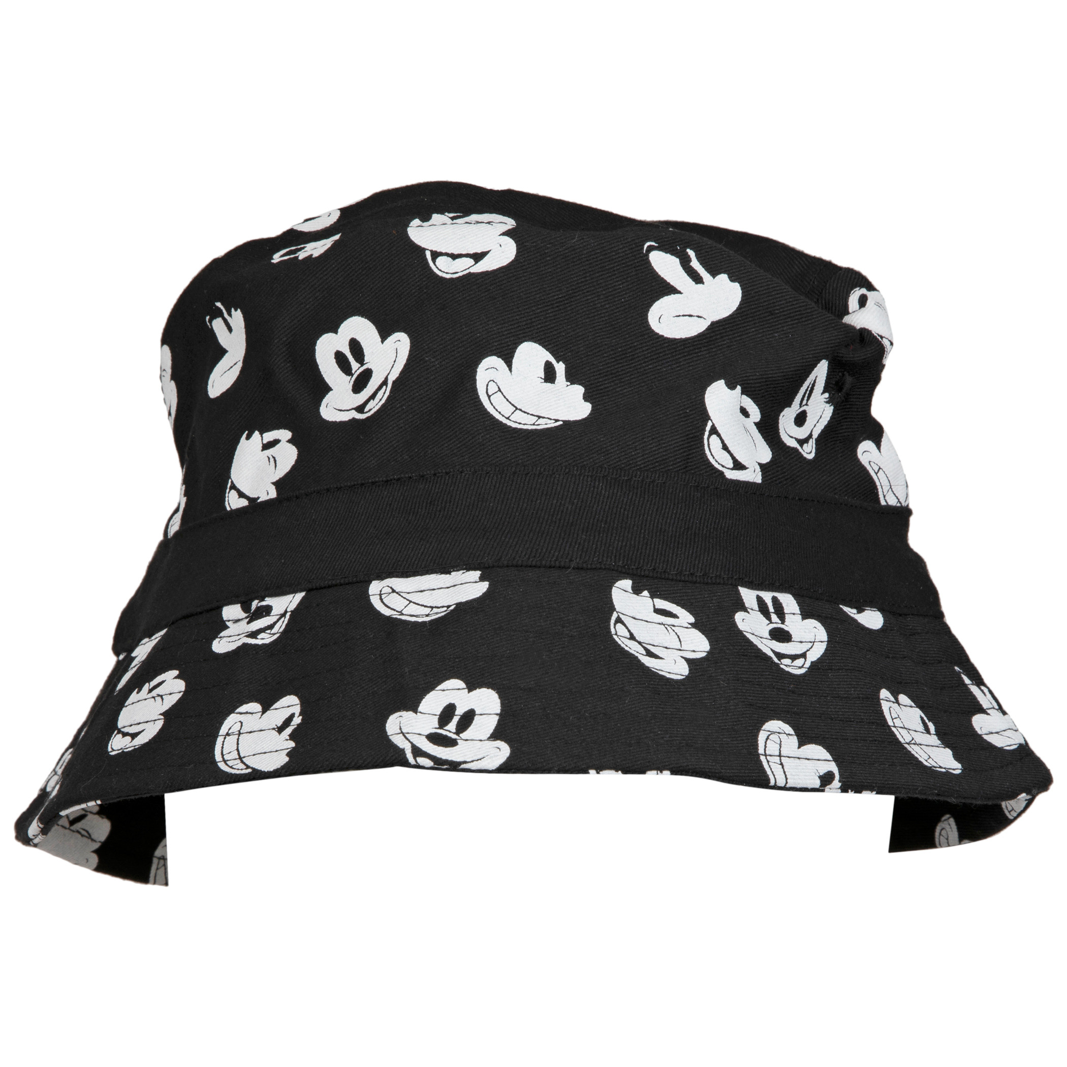 Disney Parks Mickey Mouse Allover Reversible Black White Adult Bucket Hat NWT ?????? | New Era Disney reversible bucket hat. Disney  main image 4