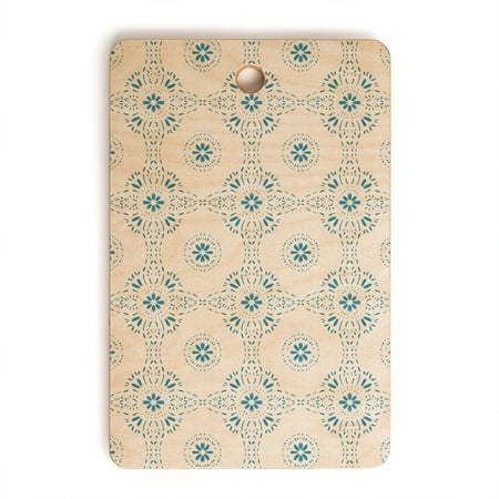 

Society6 Schatzi Brown Libby Boho Aqua Rectangular Cutting Board