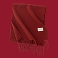 thumbnail image 2 of TEAJOPSUU Christmas Scarf for Women Fall Winter Tassel Blanket Scarf Long Plaid Thick Warm Shawl Wraps F-Red, 2 of 3