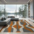 thumbnail image 2 of ODIKA 6'x9' Washable Area Rug Non-Slip, Easy Care, Scandinavian Minimalist Asymmetrical Motif Transitional Style for Family Room, Living Room, Master Bedroom, 2 of 7