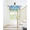 thumbnail image 3 of Rdsfhsp Coastal Ocean Beach Valance Curtain for Window, Watercolor Lighthouse Seagull Rod Pocket Kitchen Valances Short Curtain Treatment Drapes for Bathroom/Bedroom/Living Room 54x18 Inch, 3 of 5