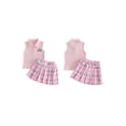 thumbnail image 2 of BemeyourBBs Toddler Baby Girls Summer Clothes Little Baby Girl Golf Outfit Sleeveless Golf Cart Embroidery Vest Tank Tops with Pleated Skirt 2Pcs Set, 2 of 9