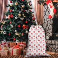 thumbnail image 4 of Christmas Sack – 28" X 20" Canvas Gift Bag with Drawstring, Full Print Polyester Santa Sack, Durable Reusable Xmas Gift Bag for Holiday, Party & Storage, 4 of 5