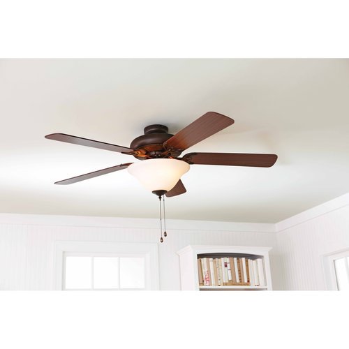 Better Homes and Gardens 52" Ceiling Fan with Light Kit, Bronze 17783